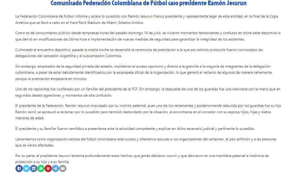 COMUNICADO FCF
