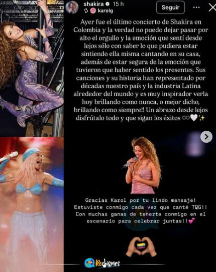 SHAKIRA Y KAROL G 