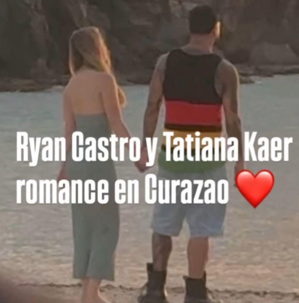 Tatiana Kaer y Ryan Castro (Imagen difundida en Internet)