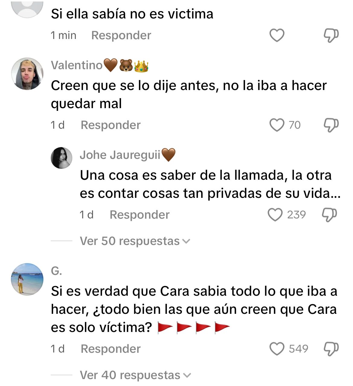 Comentarios TikTok