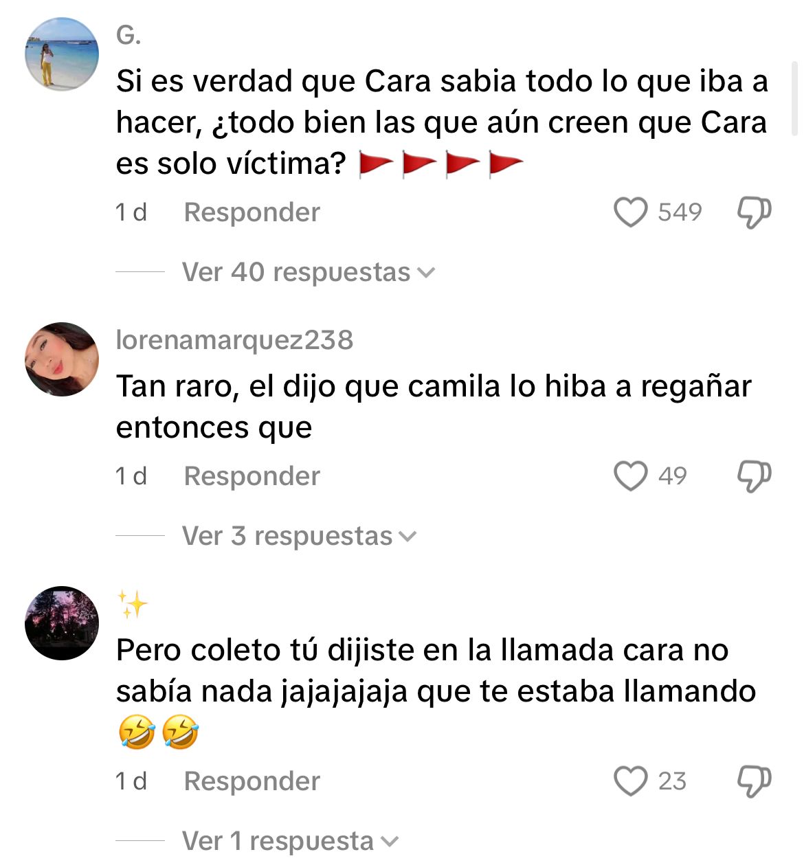Comentarios TikTok