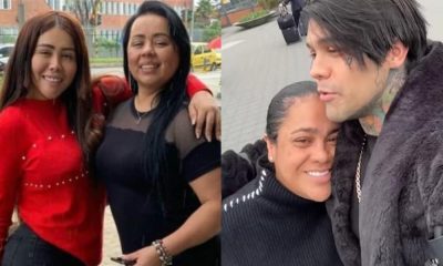 YINA CALDERÓN, YEFERCON COSSIO Y MAMÁS