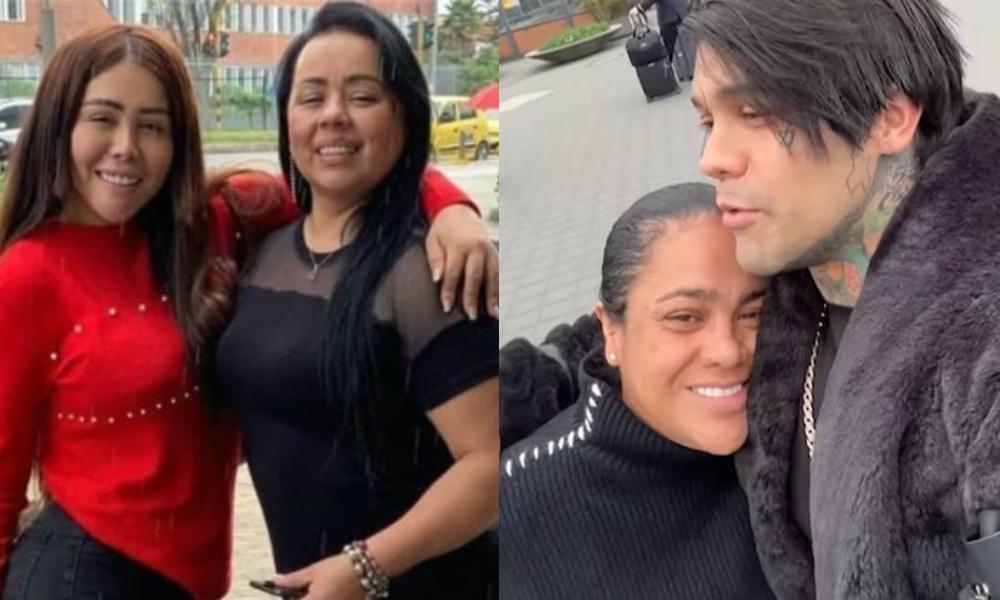 YINA CALDERÓN, YEFERCON COSSIO Y MAMÁS