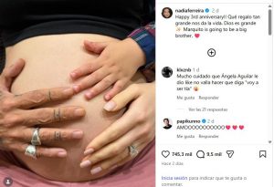 Nadia Ferreira y Marc Anthony (Imagen tomada de IG)