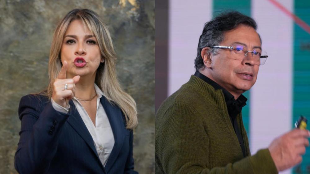 VICKY DÁVILA Y GUSTAVO PETRO